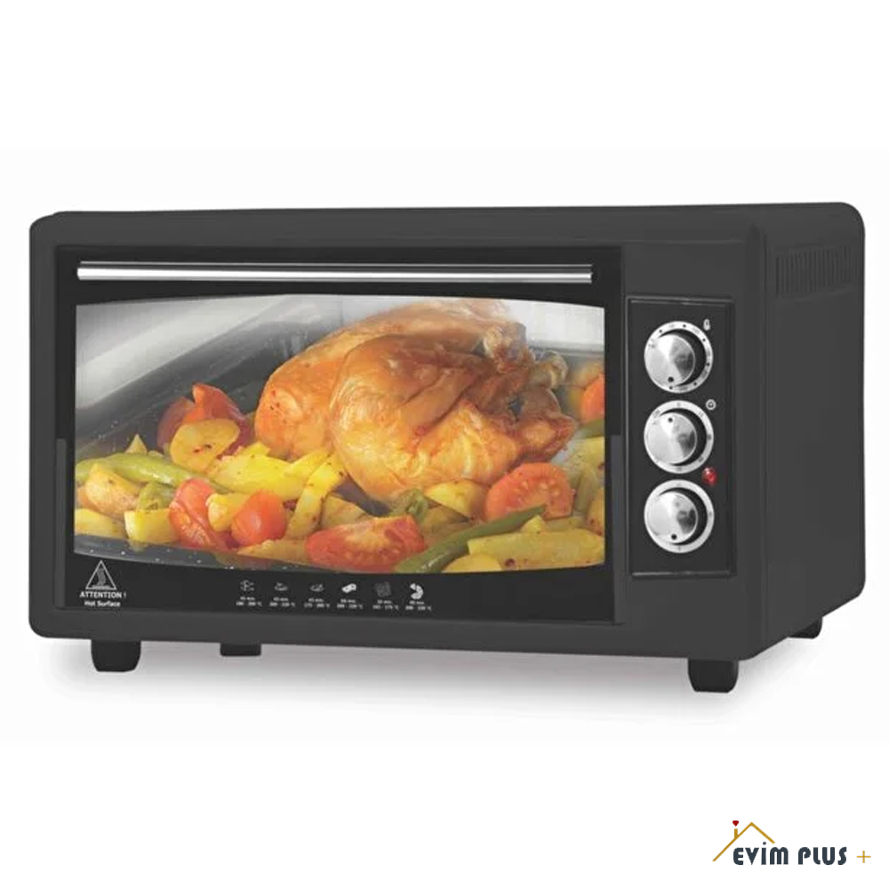 ASEL AF-50-23 | Siyah | Mini Fırın