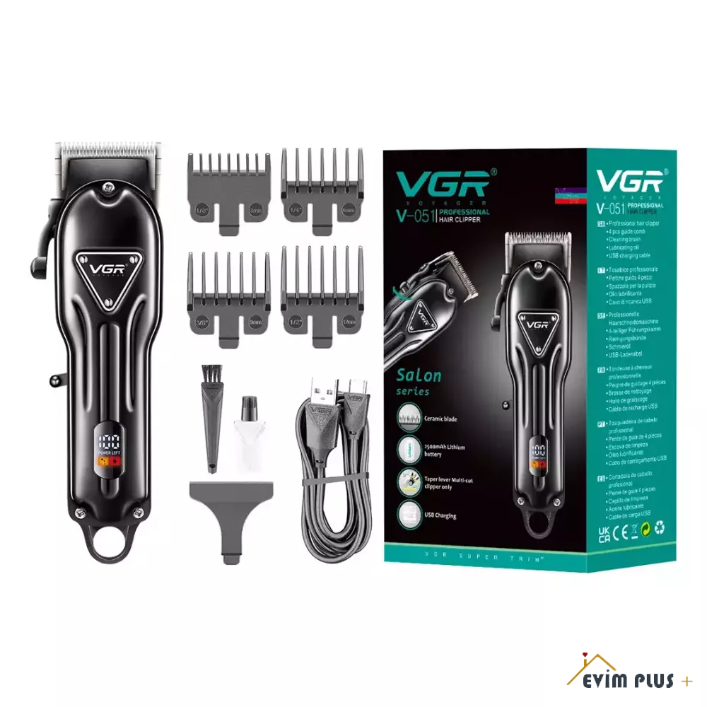 VGR V-051 Salon Serisi Profesyonel Saç Kesme(Tıraş) Makinesi
